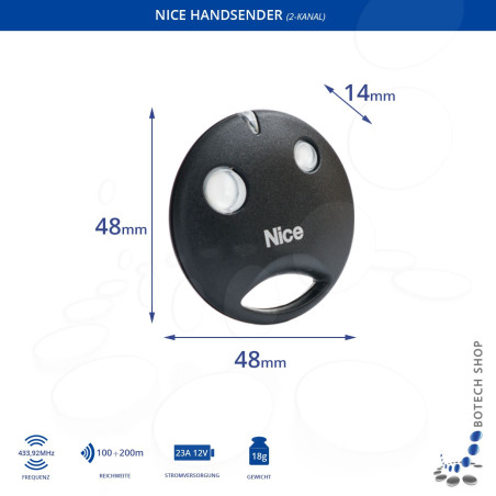 2 Stck. Handsender NICE SMILO 2 2 Stck. Handsender NICE SMILO 2