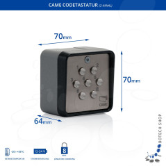 Codetastatur CAME S7002
