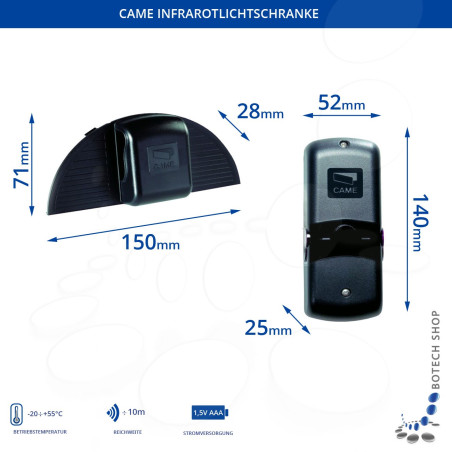 Kabellose Lichtschranke CAME DBS01 Kabellose Lichtschranke CAME DBS01