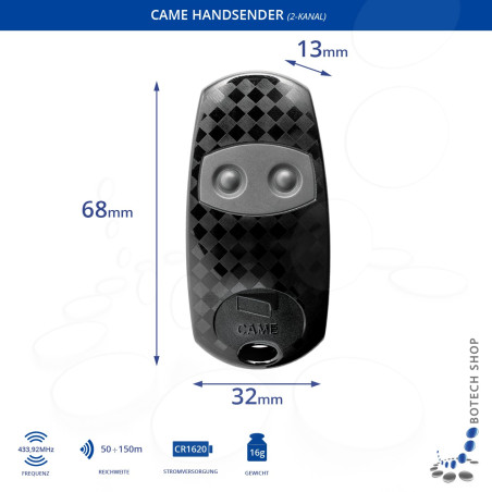 2 Stck. Handsender CAME ATO2 2 Stck. Handsender CAME ATO2