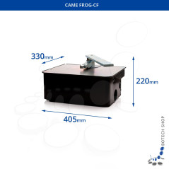 Unterflurgehäuse CAME FROG-CFN für Unterflurantriebe CAME FROG