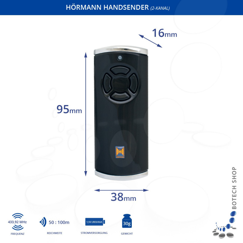 3x Handsender Hörmann HS4 BS