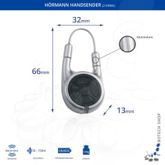 Handsender Hörmann HSD2 BS Alu