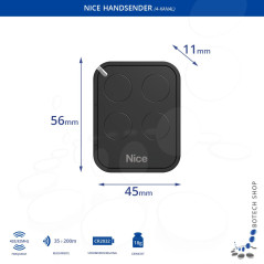 3 Stck. Handsender Nice FLOR 4