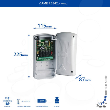 externer Funkempfänger CAME RBE42