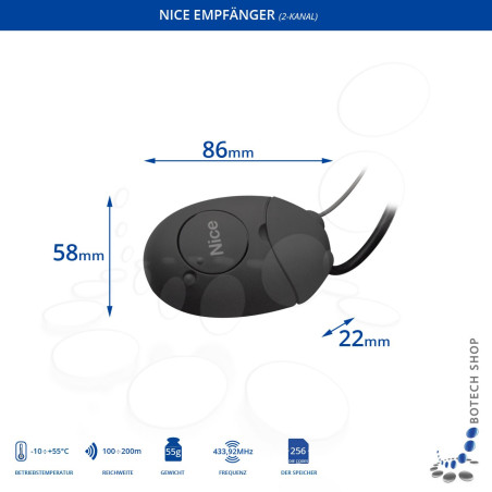 Empfänger NICE SMX2R (433,92 MHz)