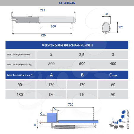 Drehtorantrieb CAME ATI A3024N