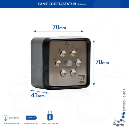 Codetastatur CAME S9000