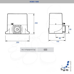 Schiebetorantrieb NICE ROBO 1000