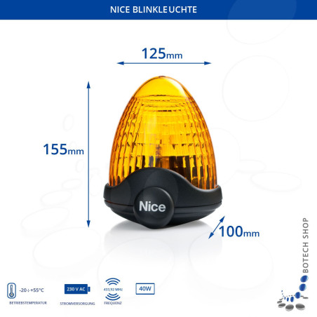 Blinkleuchte NICE LUCY  230V ersetzt durch NICE ELAC