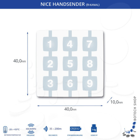 Handsender NICE WAY WM009C