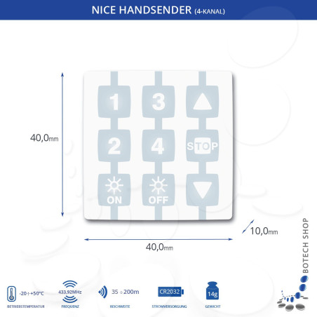 Handsender NICE WAY WM004G