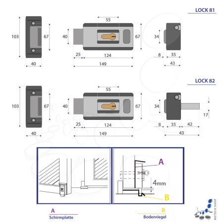 Elektroschloss CAME LOCK 82