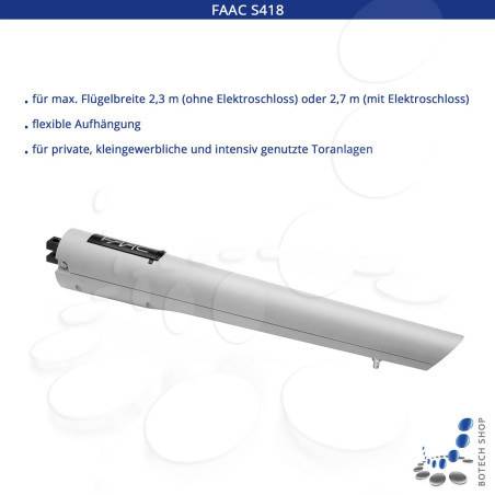 Drehtorantrieb FAAC S418 24V/2 (Set S) Handy Kit