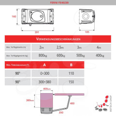 Drehtorantriebe CAME FERNI 40230 im Set L für zweiflügeliges Tor