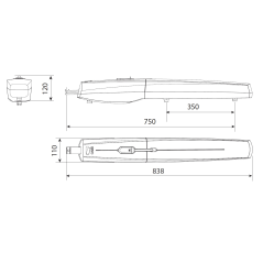 Drehtorantrieb CAME AXI2000 (AXI20DGS)