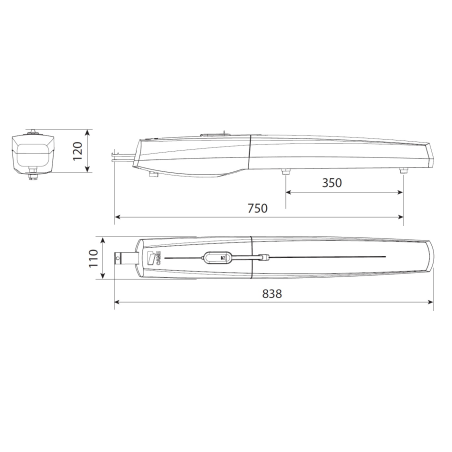 Drehtorantrieb CAME AXI2500 (AXI25DGS)