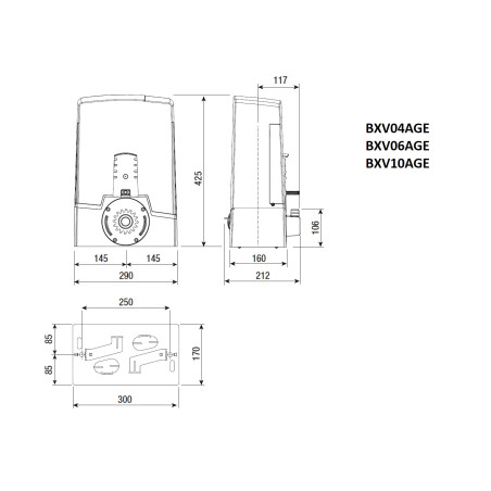 Schiebetorantrieb CAME BXV10AGE PLUS (801MS-0590) Schiebetorantrieb CAME BXV10AGE PLUS (801MS-0590)