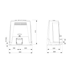 Schiebetorantrieb CAME BKV25AGE (801MS-0370)