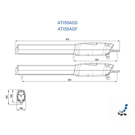 CAME ATI Drehtorantrieb ATI50AGS (801MP-0180) CAME ATI Drehtorantrieb ATI50AGS (801MP-0180)