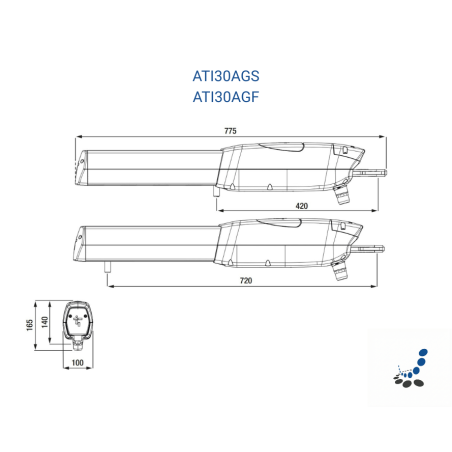 CAME ATI Drehtorantrieb ATI30AGS (801MP-0170)