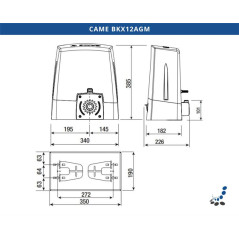 CAME BKX12AGM Schiebetorantrieb (High Speed) bis 1200 kg