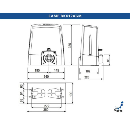 CAME BKX12AGM Schiebetorantrieb (High Speed) bis 1200 kg