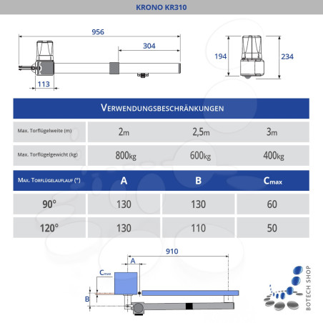 Drehtorantrieb CAME KRONO B/1 (Set M) Drehtorantrieb CAME KRONO B/1 (Set M)