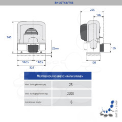 Einzelantrieb für Schiebetor CAME BK 22TX4/TX6 400V
