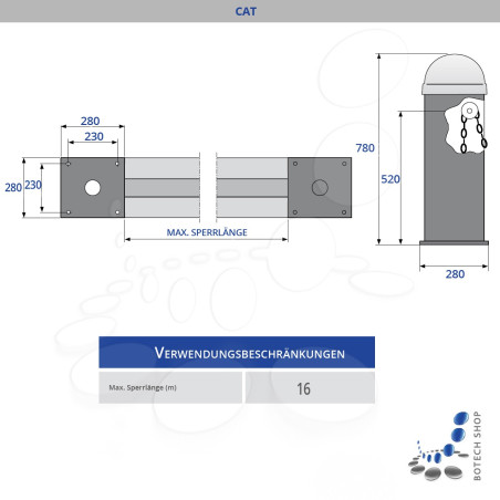 Absperrkette CAME CAT-X