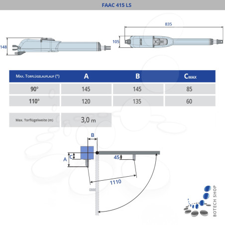 Drehtorantrieb FAAC 415 LS/1 (Set S) Drehtorantrieb FAAC 415 LS/1 (Set S)