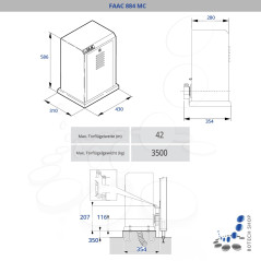Schiebetorantrieb FAAC 884 MC (109885)