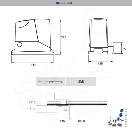 Schiebetorantrieb NICE ROBUS 400 (Set M)