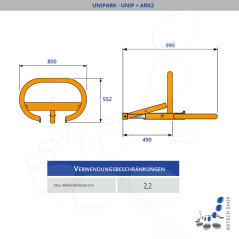 Parkbügel CAME UNIPARK-L