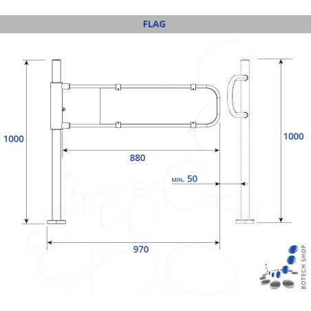 Schwenktür CAME FLAG bidirektional