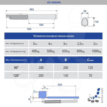 Drehtorantrieb CAME ATI A5024N
